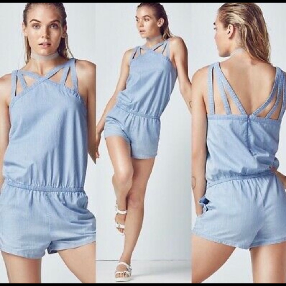 Fabletics Jean Romper - NWT